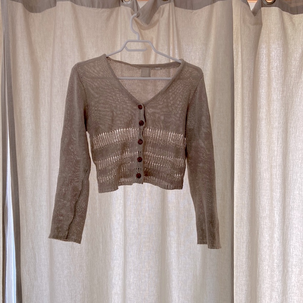 Crop top cardigan